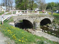 Město Libavá-památkově chráněný most přes Libavský potok-Foto:Ulrych Mir.