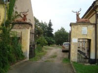 Týnec nad Labem-vstupní brána do areálu tvrze-Foto:Ulrych Mir.