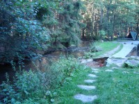 Těšíkovská kyselka-pramen a Trusovický potok-Foto:Ulrych Mir.