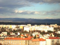 Olomouc z věže chrámu sv.Mořice-Lazce-Nízký Jeseník s větrnými elektrárnami nad Šternberkem-Foto:Ulrych Mir.