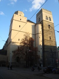 Olomouc-chrám sv.Mořice-průčelí se vstupem na vyhlídku-Foto:Ulrych Mir.