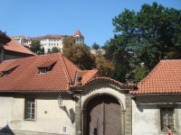 Praha-Malý Fürstenberský palác-Lobkovický palác a Černá věž na Pražském hradě-Foto:Ulrych Mir.