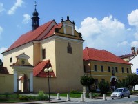 Protivín-ranně barokní kostel sv.Alžběty s farou na náměstí-Foto:Ulrych Mir.
