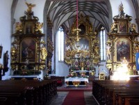 Nové Hrady-interiér kostela sv.Petra a Pavla-Foto:Ulrych Mir.
