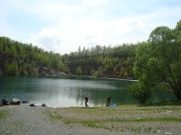 Výkleky-zatopený výletní kamenolom-Foto:Ulrych Mir.