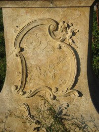 Krčmaň-socha sv.Antonína Paduánského z r. 1756 na staré cestě do Kokor-detail-Foto:Ulrych Mir.