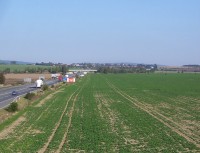 Přáslavice ze silnice na Velký Týnec-Foto:Ulrych Mir.