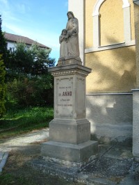 Čechovice-socha sv.Anny před kaplí Narození Panny Marie z r. 1890-Foto:Ulrych Mir.