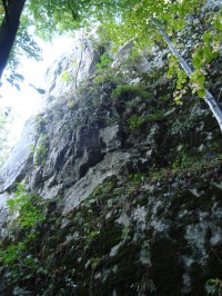 Špranek-hrad-jižní strana hradní skály-Foto:Ulrych Mir.