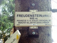 Freudenštejn-informační tabule na hradním vrchu-Foto:Ulrych Mir.