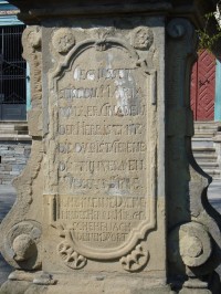 Budišov nad Budišovkou-Halaškovo náměstí-barokní socha Panny Marie z r.1795-detail-Foto:Ulrych Mir.