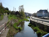 Budišov nad Budišovkou-říčka Budišovka a kamenný most-Foto:Ulrych Mir.