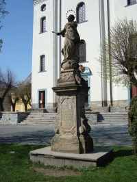 Budišov nad Budišovkou-Halaškovo náměstí-barokní socha Panny Marie z r.1795-Foto:Ulrych Mir.