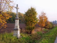 Velký Týnec-kříž u silnice do Velké Bystřice-Foto:Ulrych Mir.