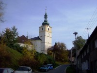 Velký Týnec-farní kostel Nanebevzetí Panny Marie z r.1760 ze Zámecké ulice-Foto:Ulrych Mir.