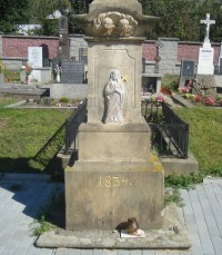 Velký Týnec-ústřední kříž na hřbitově z r.1834-detail-Foto:Ulrych Mir.