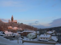 Bouzov-hrad a městečko z pensionu-Foto:Furo Jiří