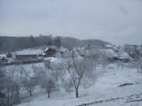Bouzov-pozdní březnová sněhová bouře-Foto:Ulrych Mir.