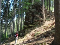 Kazatelna-západní část skalního výběžku-Foto:Ulrych Mir.