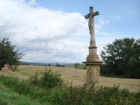 Řimice-kříž z r.1857 u silnice k Lošticím-Foto:Ulrych Mir.