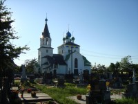 Chudobín-pravoslavný chrám sv.Cyrila a Metoděje ze hřbitova-Foto:Ulrych Mir.