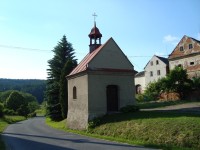 Pavlov-Vacetín-kaple sv.Barbory z r.1838 na návsi-Foto:Ulrych Mir.