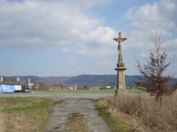 Bělkovice-kříž z r.1901 u staré silnice do Bohuňovic-Foto:Ulrych Mir.