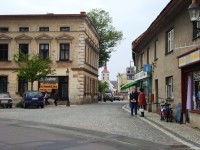 Králíky-Valdštejnská ulice a kostel sv.Michaela Gabriela z Malého náměstí-Foto:Ulrych Mir.