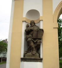 Králíky-barokní brána na začátku křížové cesty na Horu Matky Boží-detail-Foto:Ulrych Mir.