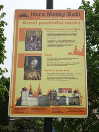 Hora Matky Boží-informační deska v parku poutního areálu-Foto:Ulrych Mir.