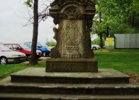 Hora Matky Boží-kříž z r.1850 v parku poutního areálu-detail-Foto:Ulrych Mir.