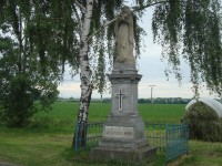 Lutín-socha Panny Marie z r.1893 u křižovatky na Luběnice-Foto:Ulrych Mir.