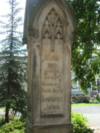 Laškov-kříž z r.1888 před farním kostelem-detail-Foto:Ulrych Mir.