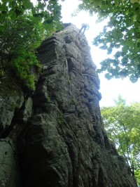 Hrad Rabštejn-skálolezci-Foto:Ulrych Mir.