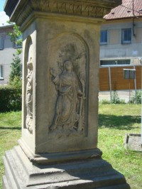 Litovel-Rozvadovice-kříž z r.1858 u návsi-detail-Foto:Ulrych Mir.