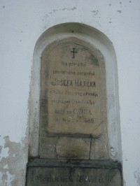 Bílá Lhota-Řimice-kaple sv.Cyrila a Metoděje z r.1869-pamětní deska-Foto:Ulrych Mir.