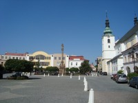 Svitavy-Mariánský sloup se sousoším z r.1703 na náměstí Míru-Foto:Ulrych Mir.