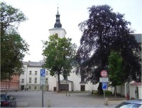 Lanškroun-náměstí A.Jiráska s děkanským kostelem sv. Václava-Foto:Ulrych Mir.