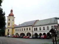 Rokytnice v Orlických horách-barokní kostel Všech svatých z let 1679-84 na náměstí-Foto:Ulrych Mir.