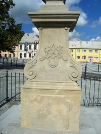 Moravský Beroun-náměstí se sochou Panny Marie Immaculáty z r.1760-detail-Foto:Ulrych Mir.