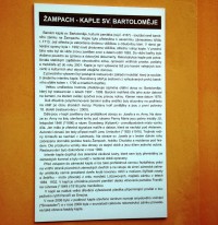 Žampach-kaple sv.Bartoloměje-informační deska-Foto:Ulrych Mir.