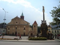 Letohrad-morový sloup a kostel sv.Václava na Václavském náměstí-Foto:Ulrych Mir.