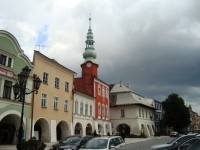 Svitavy-náměstí Míru se Starou radnicí a domem U Mouřenína-Foto:Ulrych Mir.