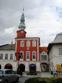 Svitavy-náměstí Míru se Starou radnicí a spojovací chodbou-Foto:Ulrych Mir.