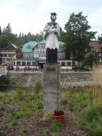 Špindlerův Mlýn-socha sv. Jana Nepomuckého-Foto:Ulrych Mir.