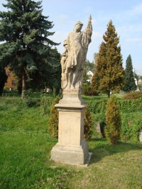 Sosnová-sochy sv. Jana Nepomuckého a sv. Floriána