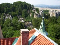 Hrubá Skála-Hruboskalské skalní město ze zámku-Foto:Ulrych Mir.
