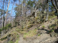 Hrad Puchart-pěšinka mezi oběma hrady-Foto:Ulrych Mir.