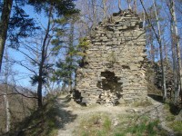 Hrad Puchart-Dolní hrad-zbytky zdiva-Foto:Ulrych Mir. 