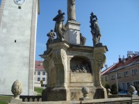 Potštát-morový sloup se sochami světců z r.1718-Foto:Ulrych Mir.